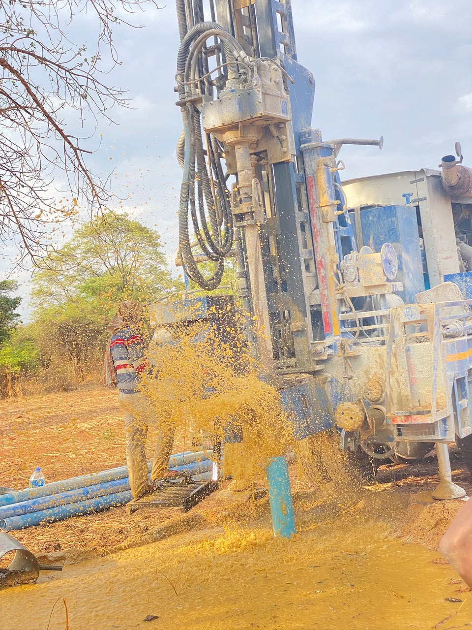 Rig near homes